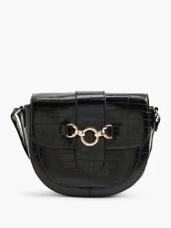 Outlet Zwarte Schoudertas Siergesp Dames Online Exclusive Accessoires