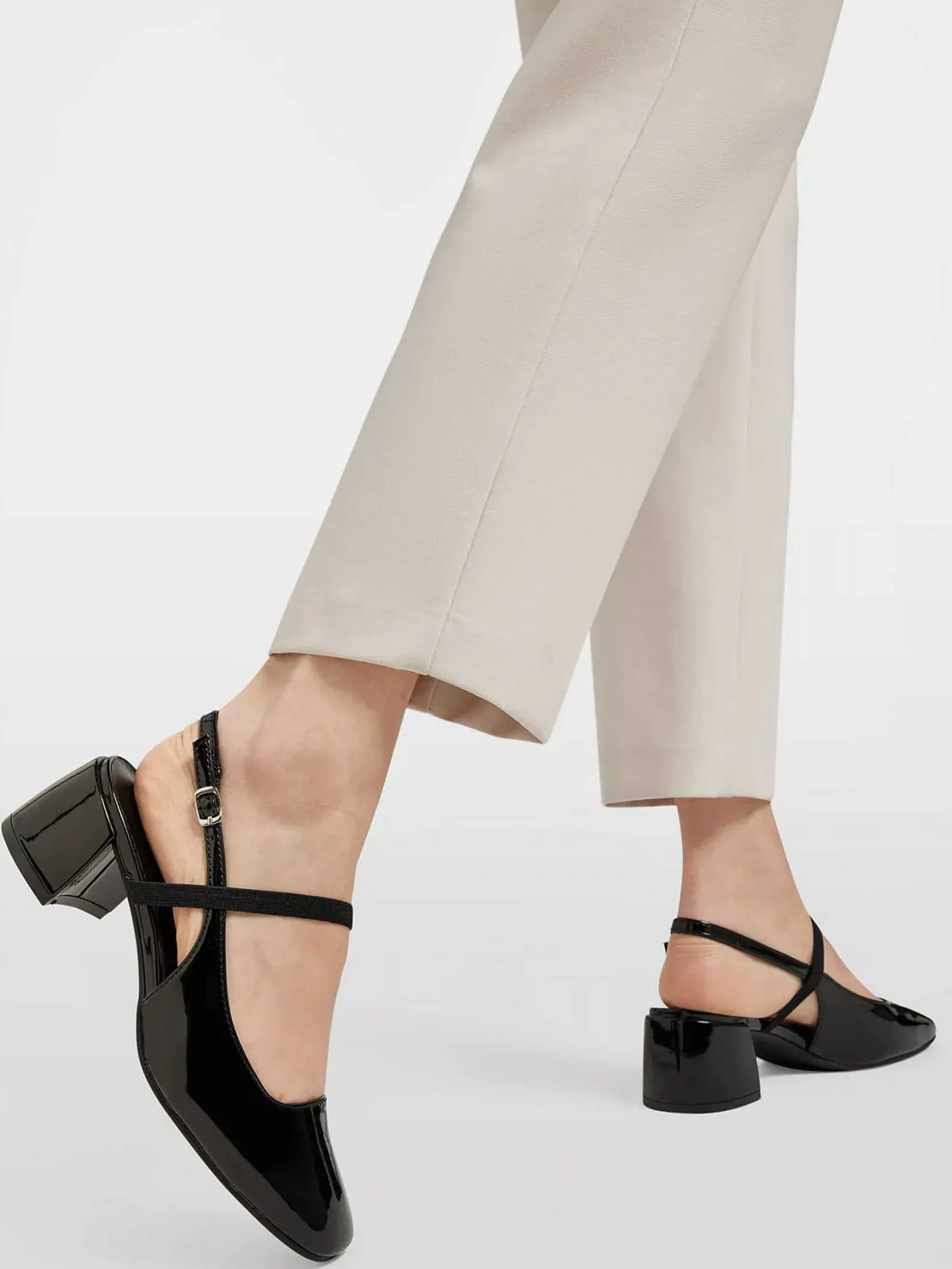 Zwarte Slingback Dames Pumps