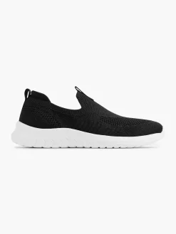 Outlet Zwarte Slip On Sneaker Kinderen Jongensschoenen