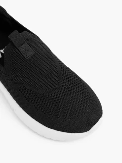 Outlet Zwarte Slip On Sneaker Kinderen Jongensschoenen
