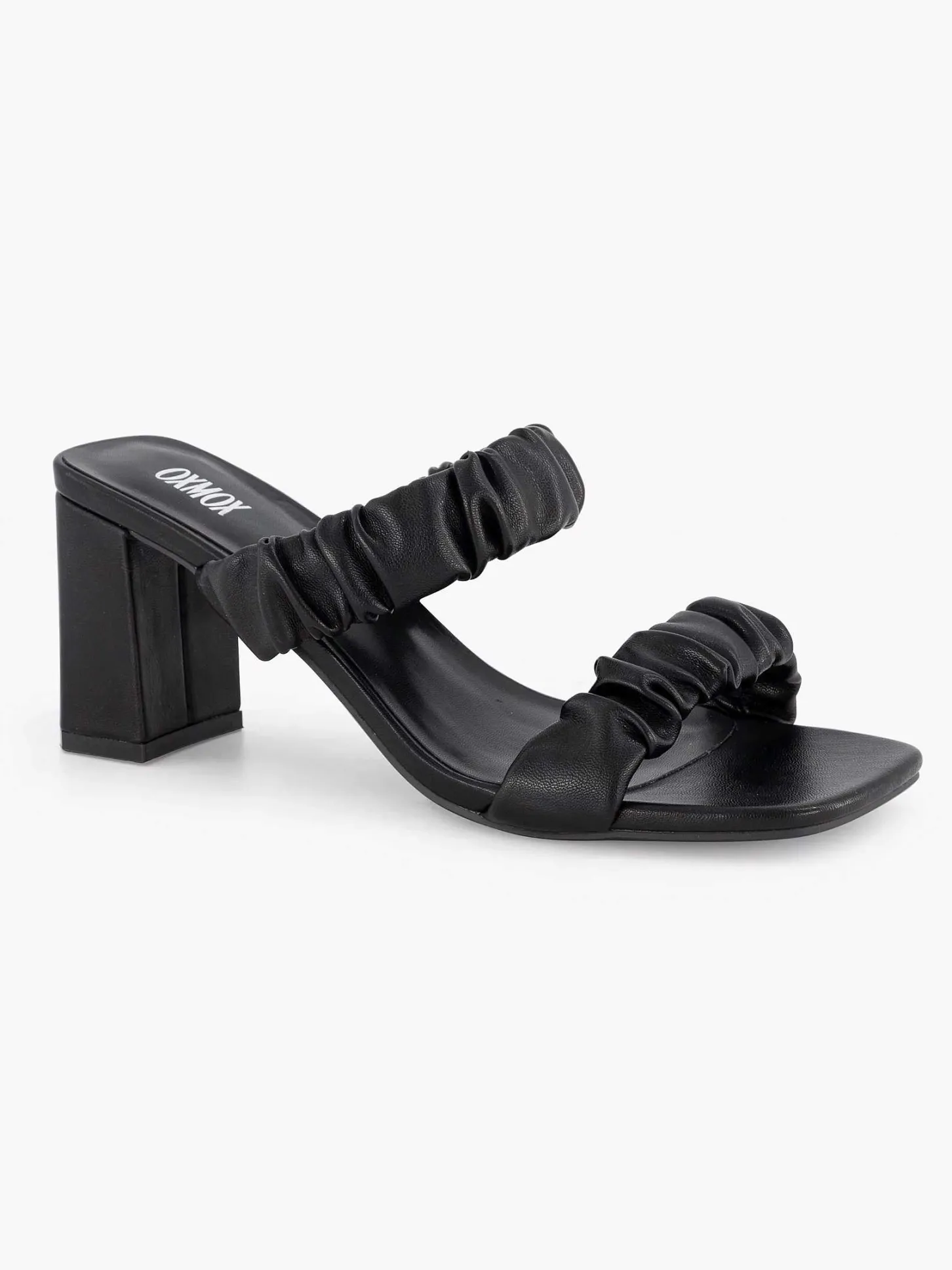Discount Zwarte Slipper Hak Dames Sandalen