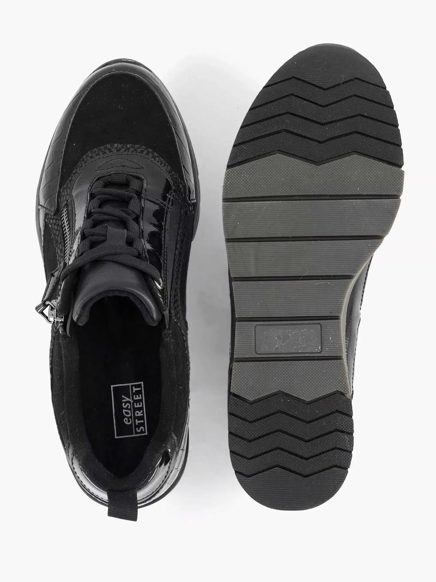 Clearance Zwarte Sneaker Dames Comfort Schoenen