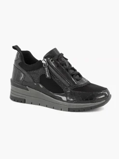 Clearance Zwarte Sneaker Dames Comfort Schoenen