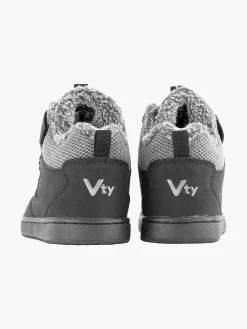 Clearance Zwarte Sneaker Gevoerd Kinderen Jongensschoenen