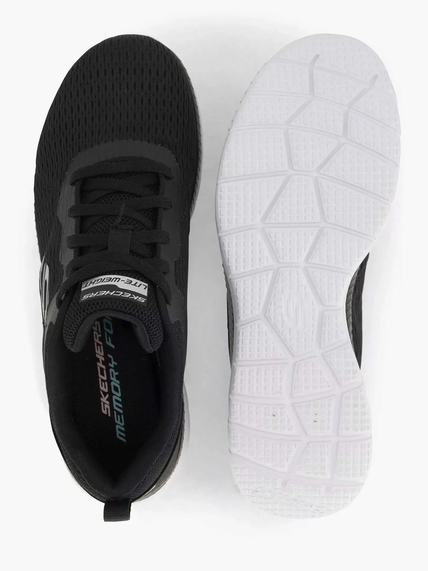 Outlet Zwarte Sneaker Memory Foam Dames Sneakers