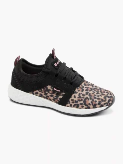 Sale Zwarte Sneaker Panterprint Dames Sneakers