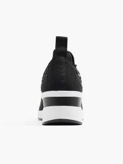 Outlet Zwarte Sneaker Steentjes Dames Sneakers