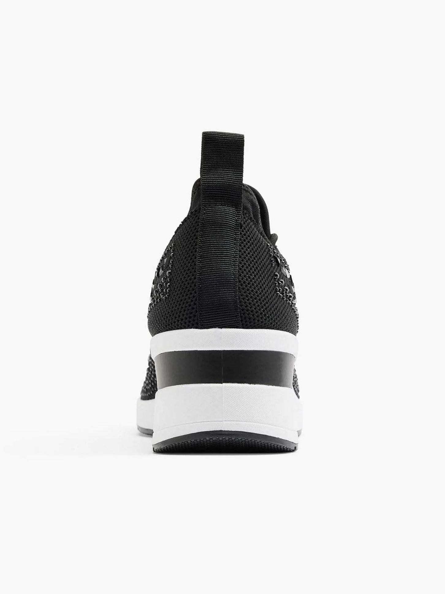 Outlet Zwarte Sneaker Steentjes Dames Sneakers