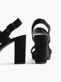 Hot Zwarte Suede Sandalette Dames Sandalen