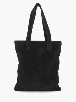 Best Zwarte Suede Schoudertas Dames Online Exclusive Accessoires