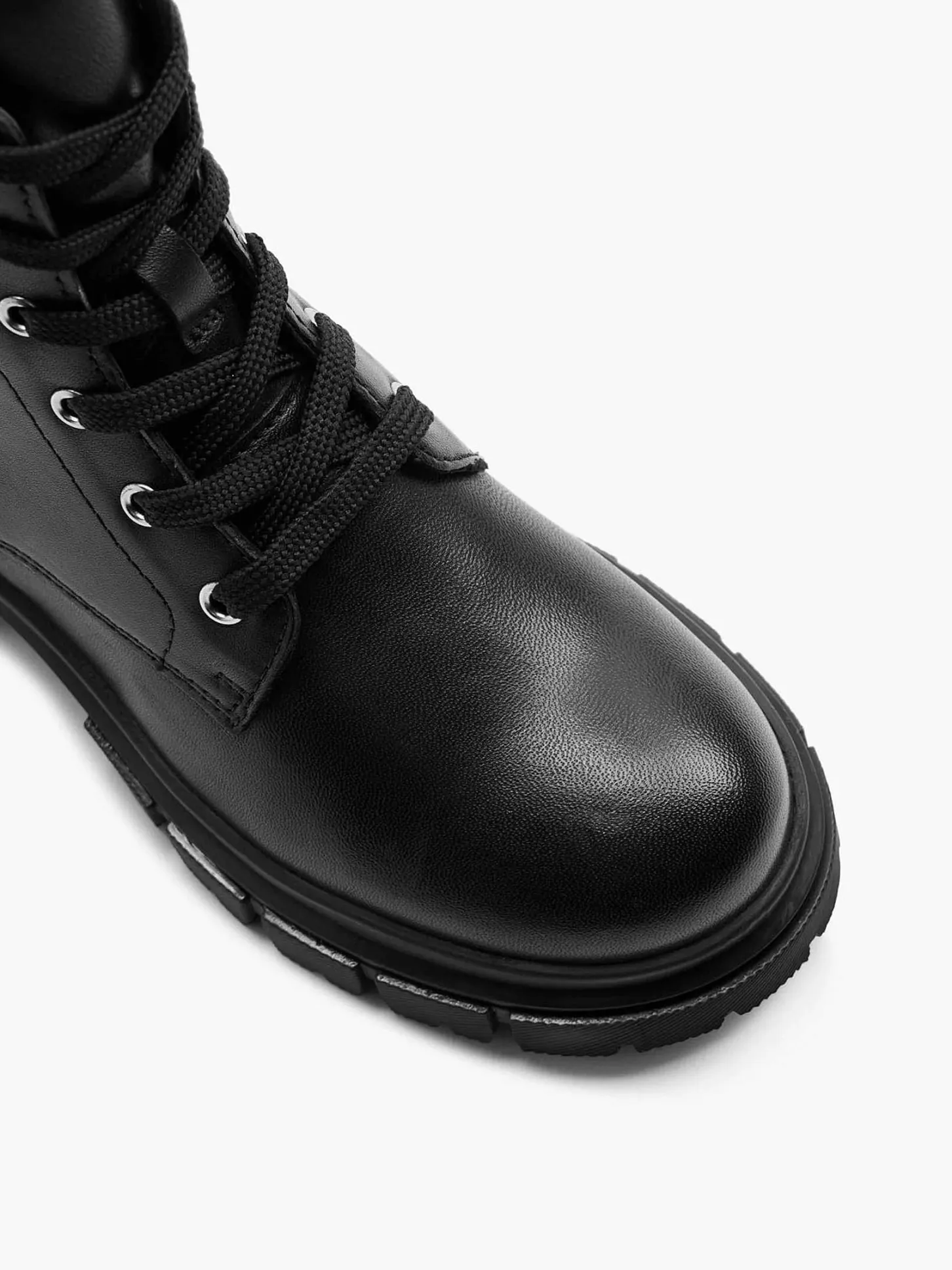 Outlet Zwarte Veterboot Kinderen Jongensschoenen