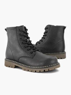 Clearance Zwarte Veterboot Kinderen Babyschoenen