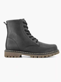 Clearance Zwarte Veterboot Kinderen Babyschoenen