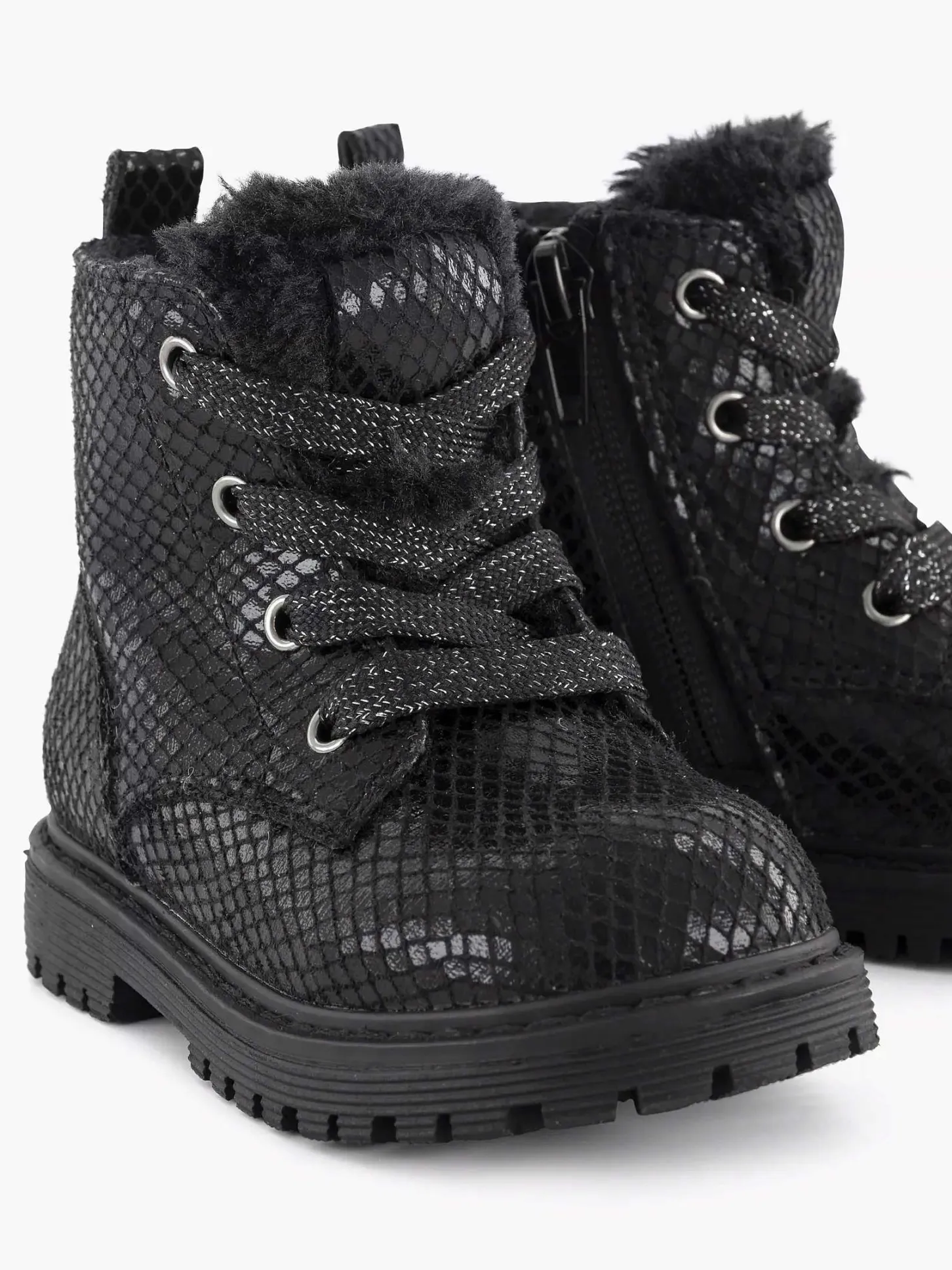 Best Zwarte Veterboot Kinderen Babyschoenen