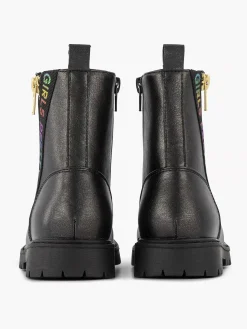 Sale Zwarte Veterboot Kinderen Jongensschoenen
