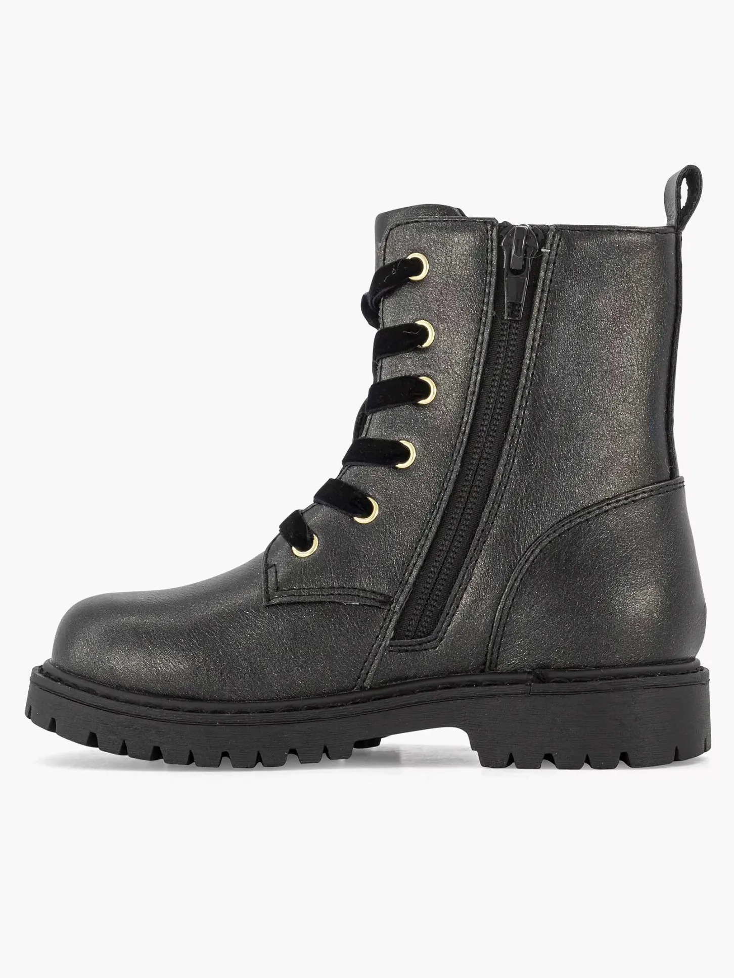 Sale Zwarte Veterboot Kinderen Jongensschoenen