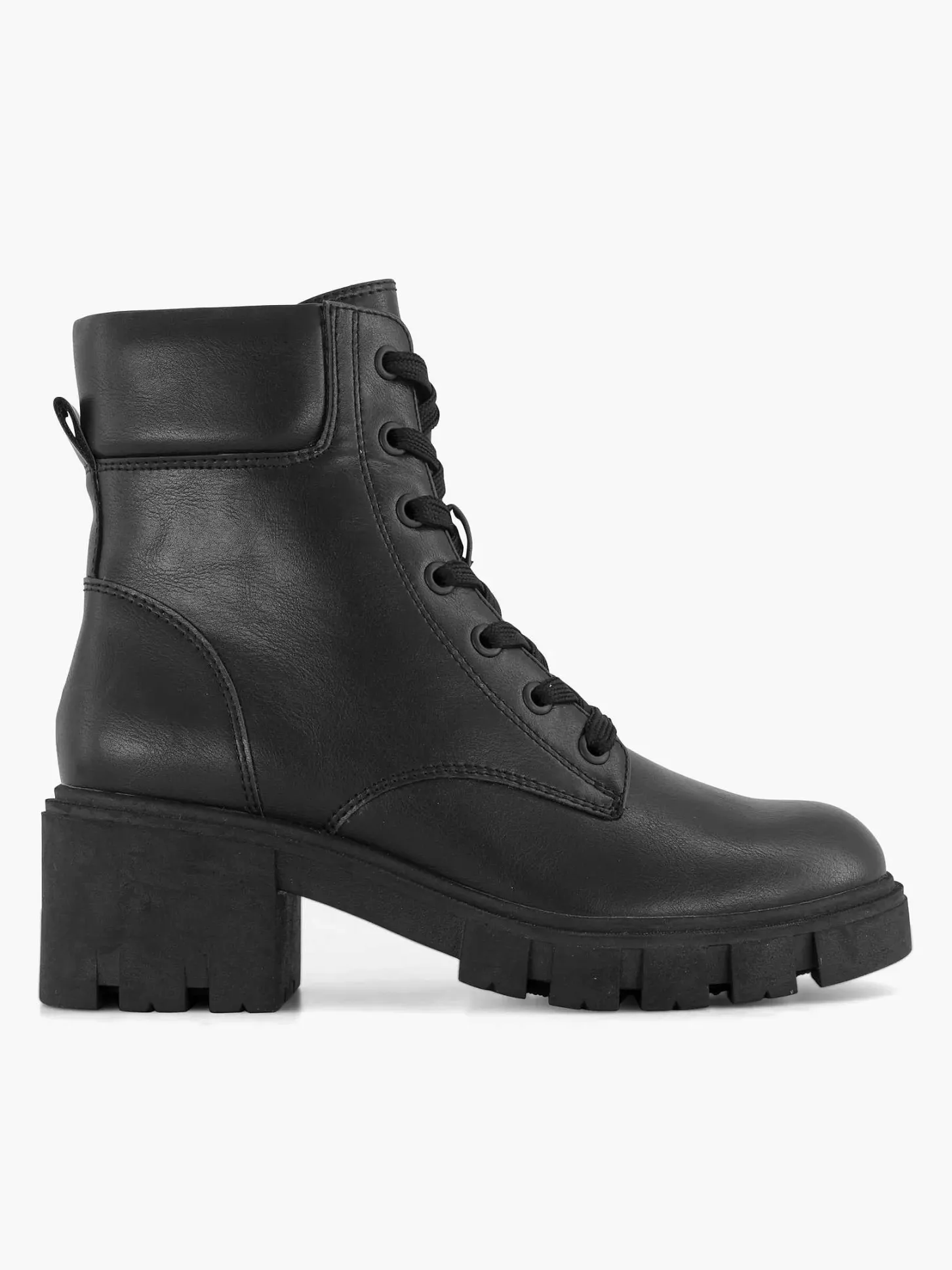 Hot Zwarte Veterboot Dames Enkellaarzen & Boots