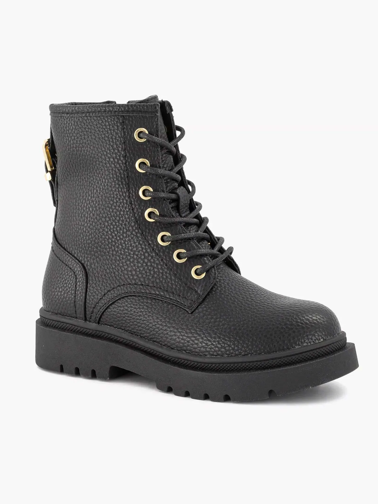 Outlet Zwarte Veterboot Kinderen Jongensschoenen