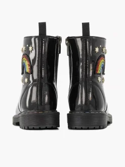 Zwarte Veterboot Regenboog Kinderen Jongensschoenen