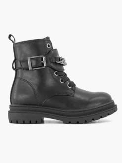 Sale Zwarte Veterboot Sierketting, Offline Ivm Klachten (Laura) Kinderen Jongensschoenen