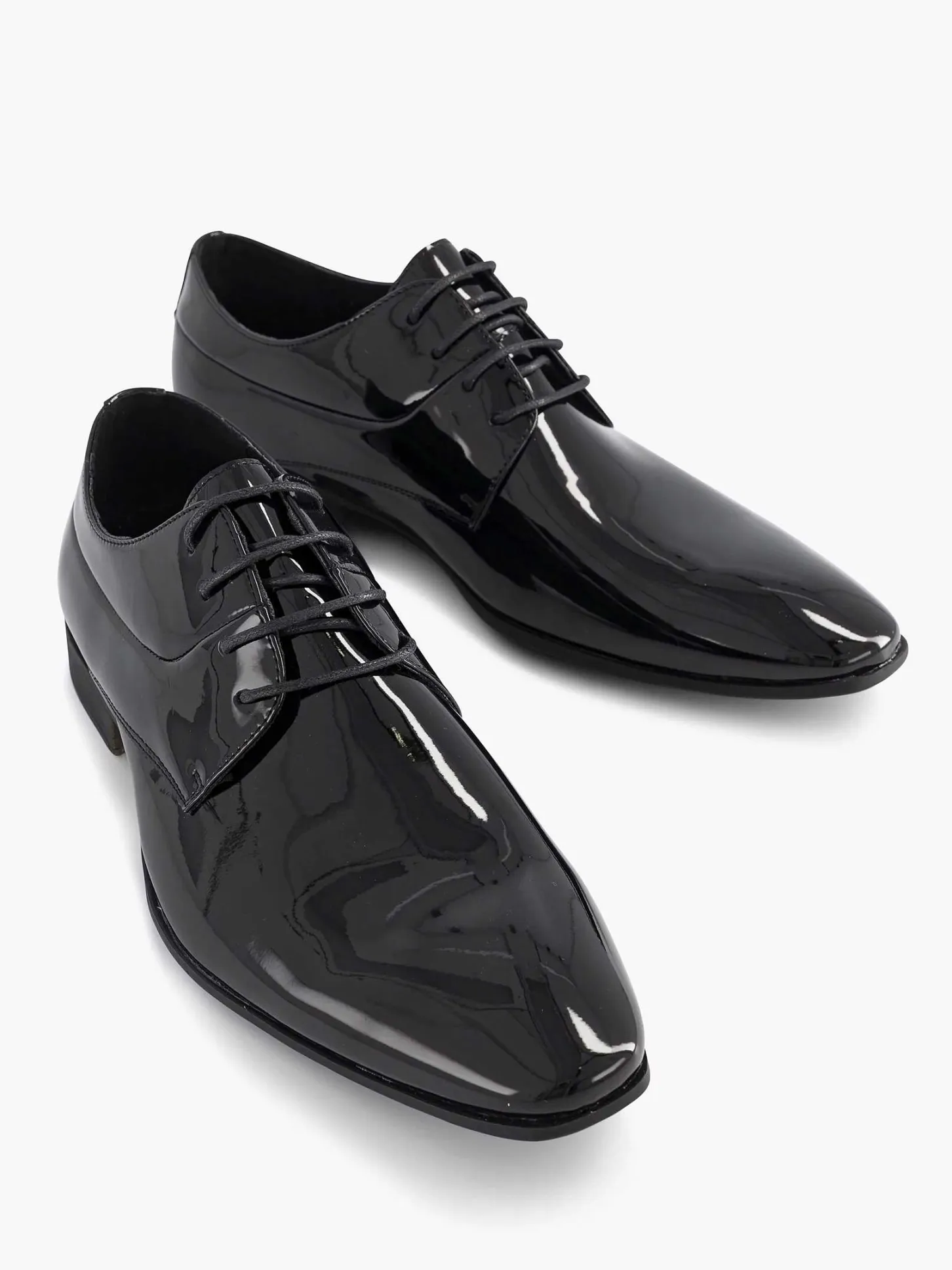 Zwarte Veterschoen Lak Heren Geklede Schoenen