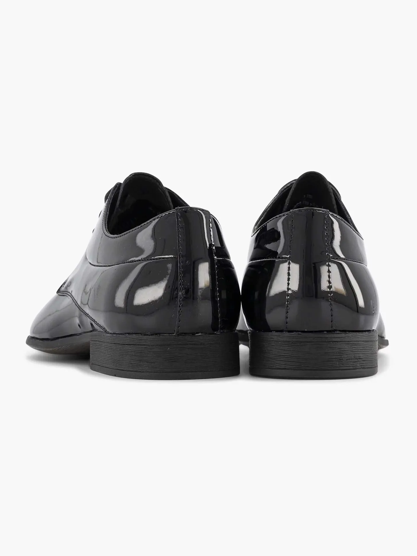 Zwarte Veterschoen Lak Heren Geklede Schoenen