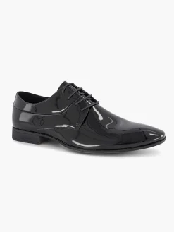 Zwarte Veterschoen Lak Heren Geklede Schoenen