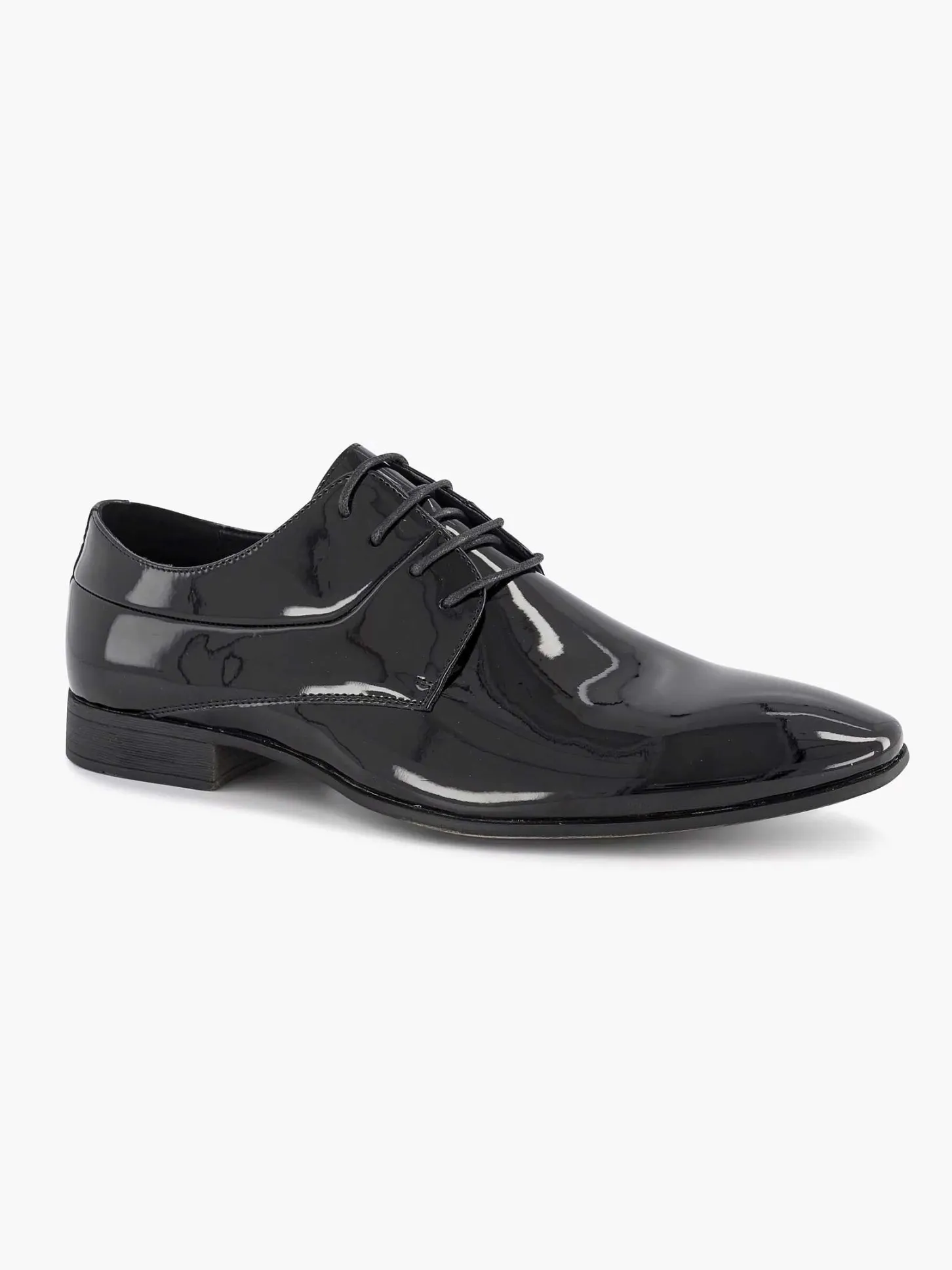 Zwarte Veterschoen Lak Heren Geklede Schoenen