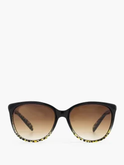 Online Zwarte Zonnebril Met Panterprint Dames Online Exclusive Accessoires